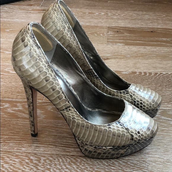 moda in pelle snakeskin shoes